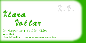 klara vollar business card
